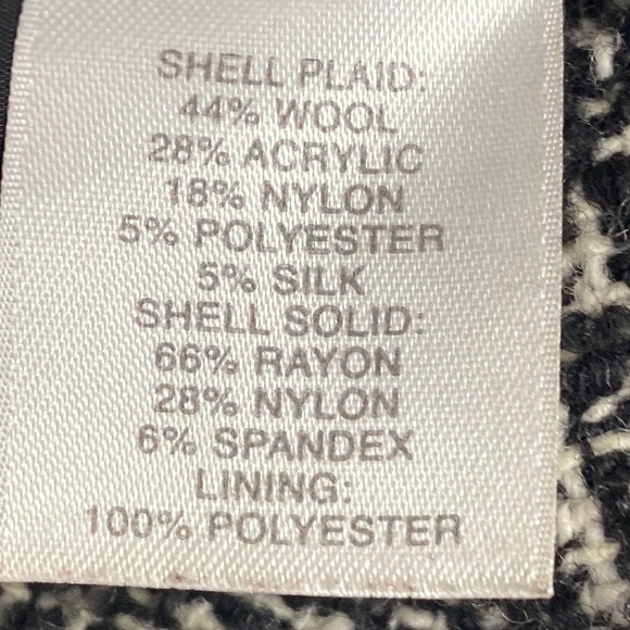 Classiques Entier Wool Blend Cambon Tweed Womens Ponte Hem Jacket Blazer Size M - Picture 12 of 13